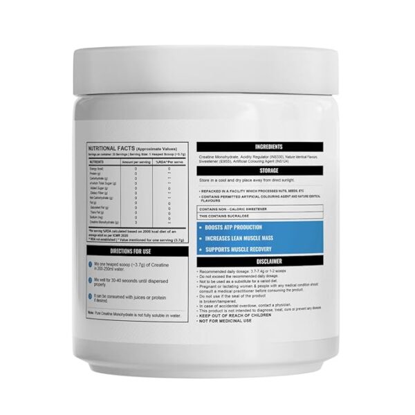 Wellcore - Pure Micronised Creatine Monohydrate (Fruit Fusion, 33 Servings) | Rapid Absorption | Enhanced Muscle strength & Power, Powder, 1 count - Image 2