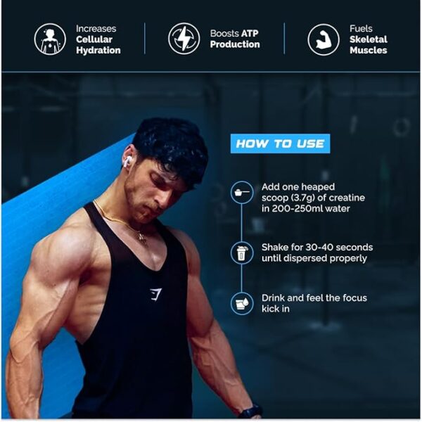 Wellcore - Pure Micronised Creatine Monohydrate (Fruit Fusion, 33 Servings) | Rapid Absorption | Enhanced Muscle strength & Power, Powder, 1 count - Image 5