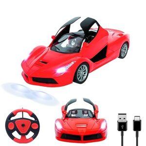 Wonder Remote Controlled Racing Sports Car for Kids, High Speed Toy Vehicle (Red)